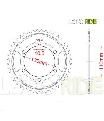 Couronne 44385 RK  pour Yamaha YZF-R6 (06-15)