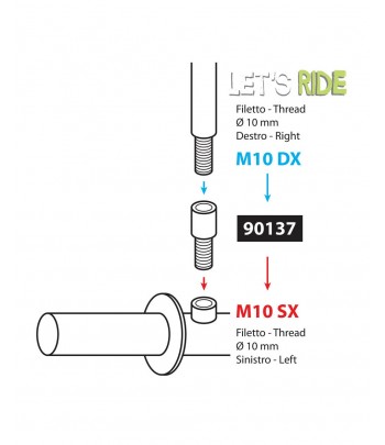 Adaptateur rétroviseur m10 m10 LAMPA