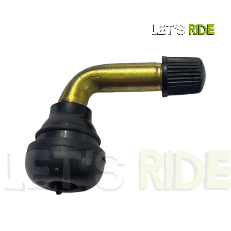 Valve Tubeless Coudée VR50 En Laiton - Kit De 2 Pour Trottinette, Moto, Scooter - Type Schrader, étanche, Angle 80°