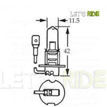 Let's Ride - Ampoule H3 55W 12V TUNGSRAM - Tunisie Meilleur Prix (Moto, Pièces, Accessoires, Entretien) 