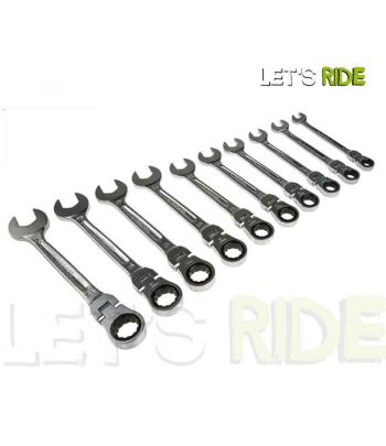 Let's Ride - Jeu de 10 clé mixtes à cliquet articulées (8 à 19 mm) Facom - Tunisie Meilleur Prix (Moto, Pièces, Accessoires, Ent