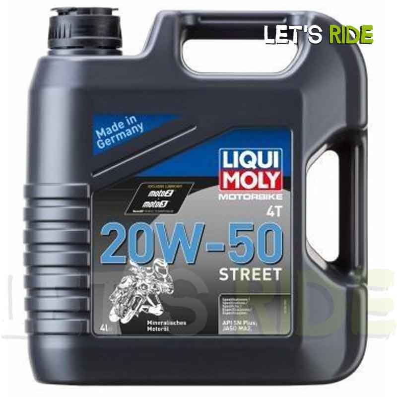 Let's Ride - Huile moteur 20W50 4T STREET 4L LIQUI MOLY - Tunisie Meilleur Prix (Moto, Pièces, Accessoires, Entretien) 