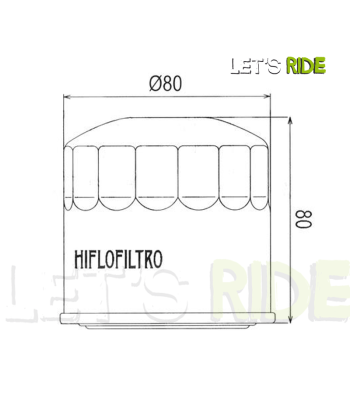 Let's Ride - Filtre a Huile HF202 HIFLOFILTRO - Tunisie Meilleur Prix (Moto, Pièces, Accessoires, Entretien) 