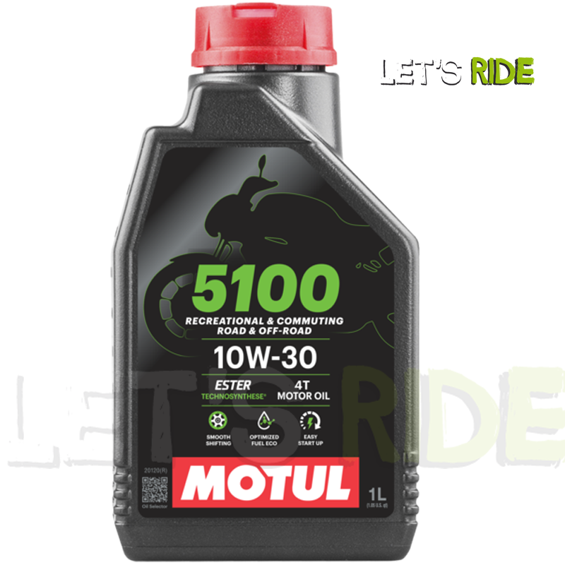 Let's Ride - Huile moteur 10W30 5100 4T 1L MOTUL - Tunisie Meilleur Prix (Moto, Pièces, Accessoires, Entretien) 