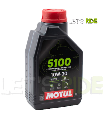 Let's Ride - Huile moteur 10W30 5100 4T 1L MOTUL - Tunisie Meilleur Prix (Moto, Pièces, Accessoires, Entretien) 