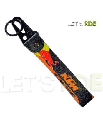 Porte-clé KTM Red Bull en tissu avec logos officiels