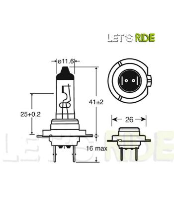 Let's Ride - Ampoule H7 12V 55W PX26d OSRAM - Tunisie Meilleur Prix (Moto, Pièces, Accessoires, Entretien) 