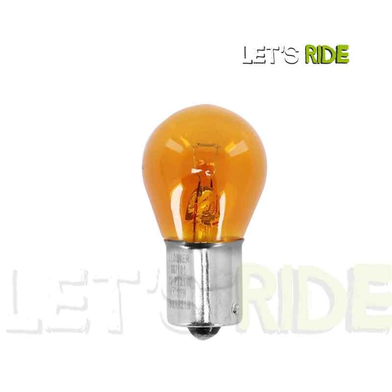 Ampoule PY21W Halogène Jaune 21W - Pour Clignotants Et Feux De Jour - 12V - Garantie 1 An - Neuf Sous Blister