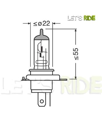 Let's Ride - Ampoule HS1 12V 35/35W PX43T NEOLUX - Tunisie Meilleur Prix (Moto, Pièces, Accessoires, Entretien) 