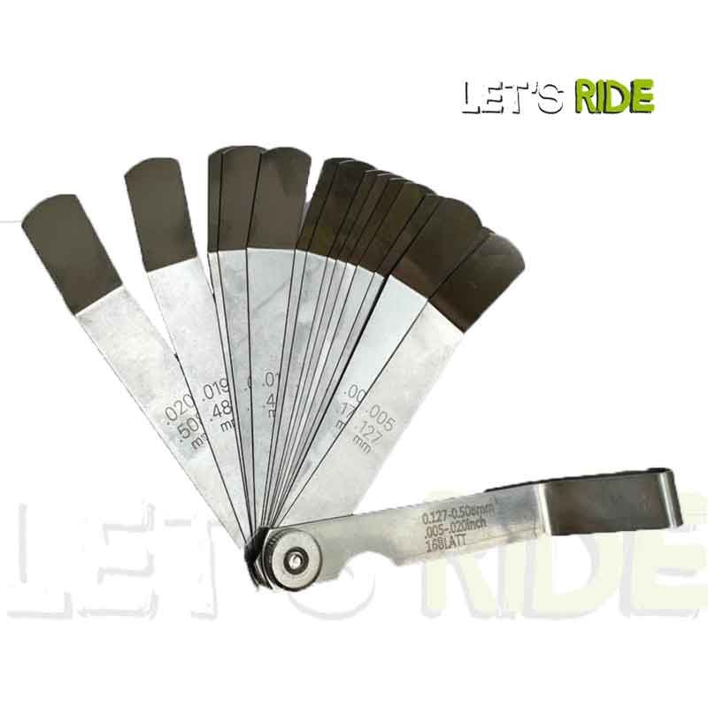 Let's Ride - Jauges d'épaisseur à 16 Lames 0.005-0.020 pouces - Tunisie Meilleur Prix (Moto, Pièces, Accessoires, Entretien) 