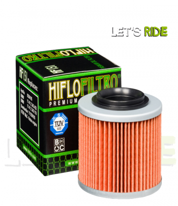 Let's Ride - Filtre a Huile HF151 HIFLOFILTRO - Tunisie Meilleur Prix (Moto, Pièces, Accessoires, Entretien) 