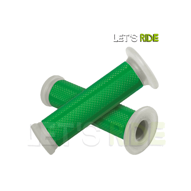 Poignée moto vert LAMPA standard-Let's ride