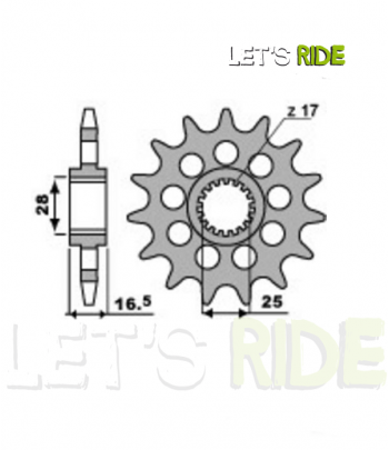 Let's Ride - Pignon sortie de boite 32309 Gommé PBR pour SUZUKI GSXR1000 L7 - Tunisie Meilleur Prix (Moto, Pièces, Accessoires, 