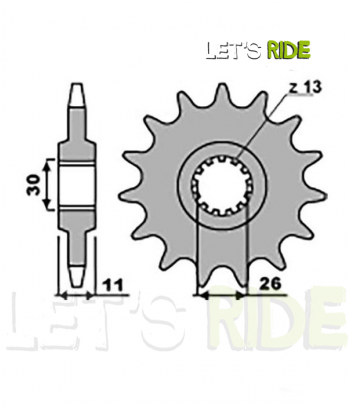 Pignon sortie de boite 32091 PBR