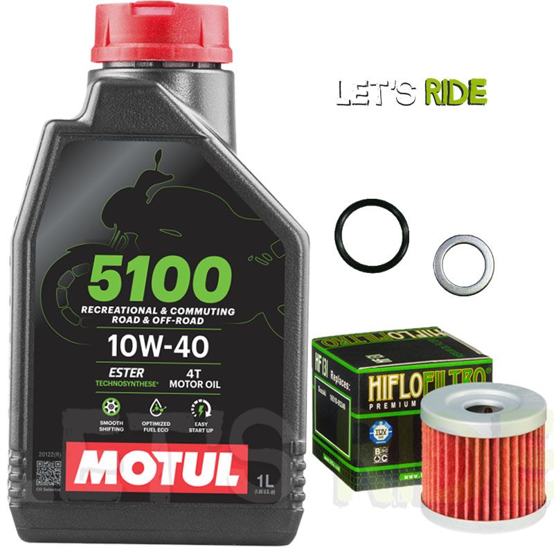 Let's Ride - Pack Vidange pour SUZUKI EN 125 Motul 5100 4T 1L - Tunisie Meilleur Prix (Moto, Pièces, Accessoires, Entretien) 