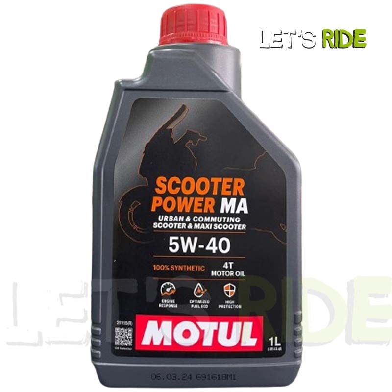 Let's Ride - Huile moteur 5W40 scooter power 4T 1L MOTUL - Tunisie Meilleur Prix (Moto, Pièces, Accessoires, Entretien) 