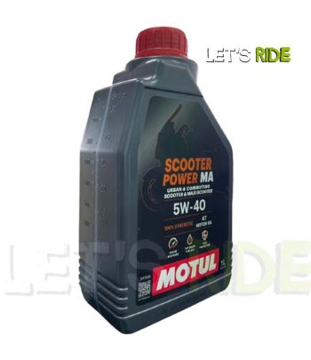 Let's Ride - Huile moteur 5W40 scooter power 4T 1L MOTUL - Tunisie Meilleur Prix (Moto, Pièces, Accessoires, Entretien) 